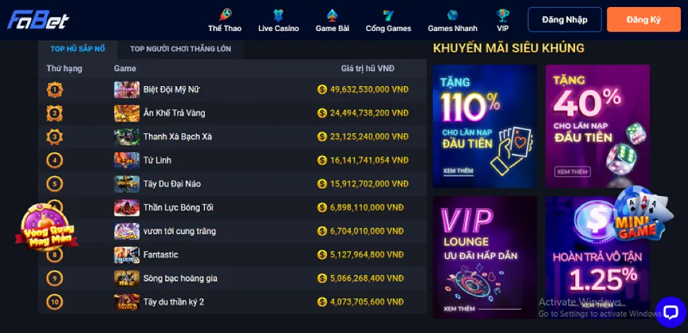 Ưu đãi hoàn trả hàng tuần tại 68bet Casino